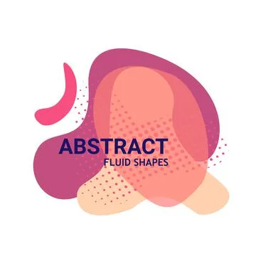 Art modern graphic element. Dynamical liquid forms Stock Illustration