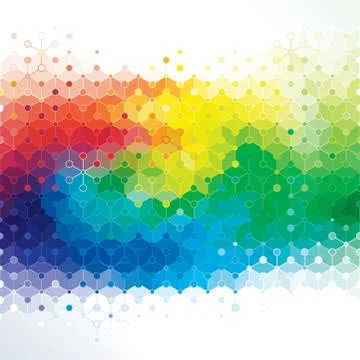 Art of Molecule. Stock Illustration