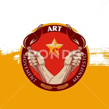 Art Movement Manifesto Badge: Royalty Free #132734778