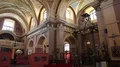 Art museum inside Сhurch of Blessed Virgin Mary in Ivano-Frankivsk, Ukraine HD Footage