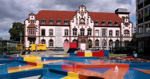 Art museum in Mulheim Stock Footage 140963882