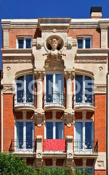 Art nouveau building in burgos Stock Photos