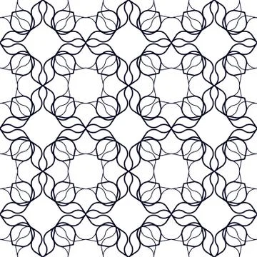 Art Nouveau Linear Pattern Stock Illustration