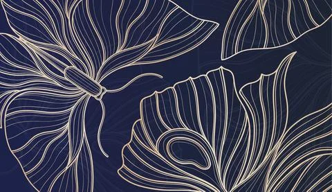 Art nouveau style butterfly basic element. 1920-1930 years vintage design Stock Illustration