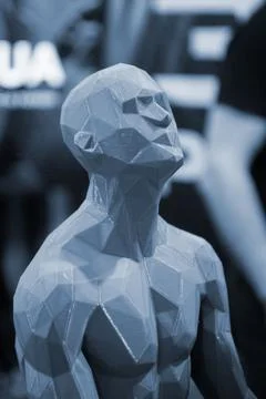 Art object printed on 3D printer. Model printed on 3D printer. 3D printed object Stock Photos