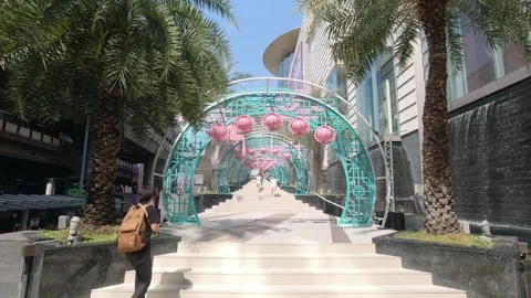 Art objects of the central part of Bangkok Stock Footage 149688871