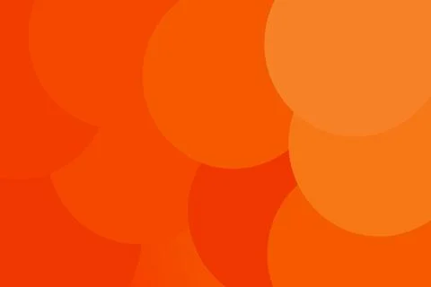 Art orange color pattern background. Orange circles. Gradient orange circles. Illustrazione stock