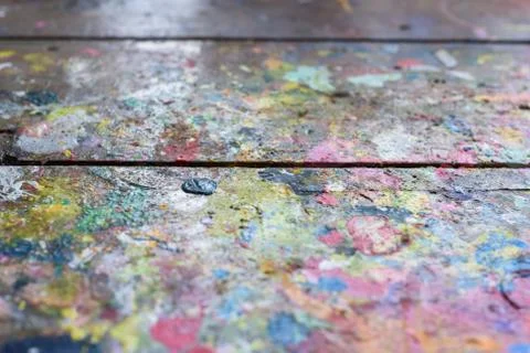 Art paint background of bright multi coloured and textured painted surface Stock Photos