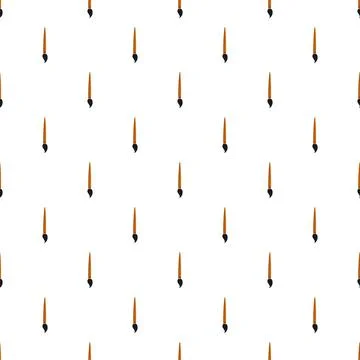 Art paint brush creativity seamless pattern background Stock Illustration
