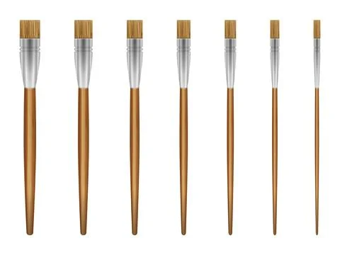 Art paint brushes Stock Illustration