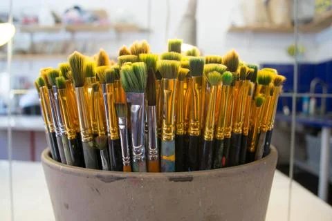 Art Paintbrushes. Stock Photos
