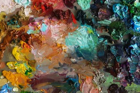Art palette background texture Stock Photos