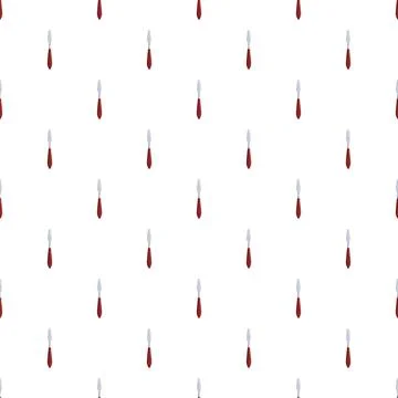 Art palette knife seamless pattern for creative design 스톡 일러스트