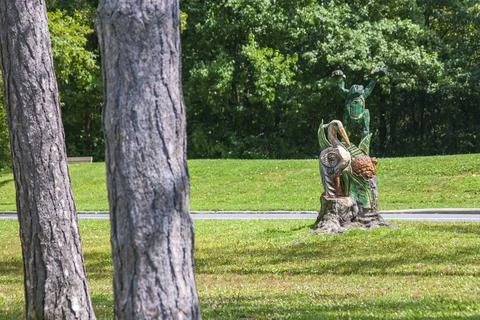 Art in the park Stock Photos