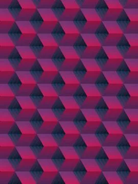 Art pattern with multi colored striped boxes. 3d render illustration background Stock Illustration