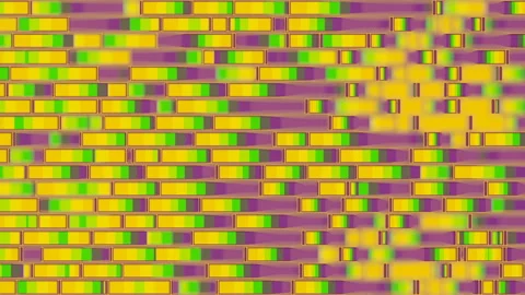 Art pattern of multi colored stripes. 3d rendering Digital loop animation 4K Stock Footage 219643681