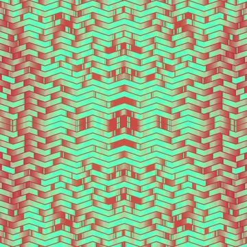 Art Pattern of multi colored stripes. 3d rendering digital illustration イラスト素材