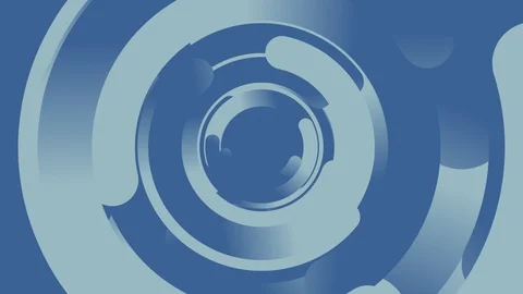 Art Patterned Blue Background - Circle Rotation Conceptual Backdrop (Looped) 動画素材 122588410