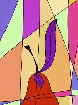 Art pear Illustrazione stock