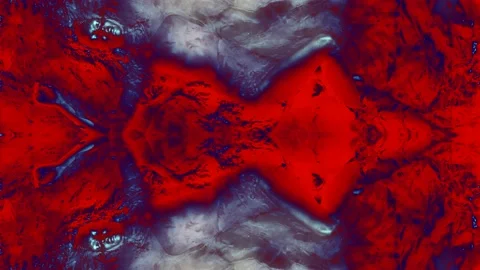 Art performance the state of immersion in sleep a woman in a red liquid Video stock 156615522