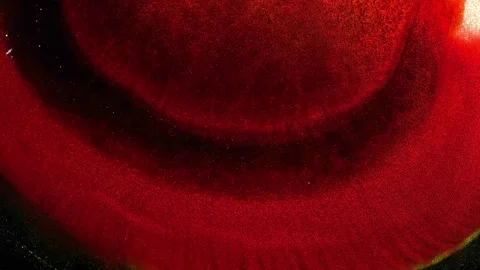 This art piece features abstract patterns made with alcohol ink Stock-Footage 337800231