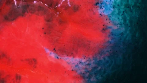 This art piece features abstract patterns made with alcohol ink Stock Footage 337890971