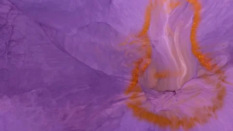This art piece features abstract patterns made with alcohol ink Stock Footage 337891887