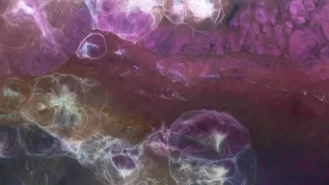 This art piece features abstract patterns made with alcohol ink Stock-Footage 337892298