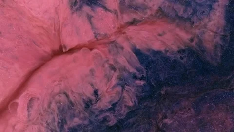 This art piece features abstract patterns made with alcohol ink Stock Footage 337892451
