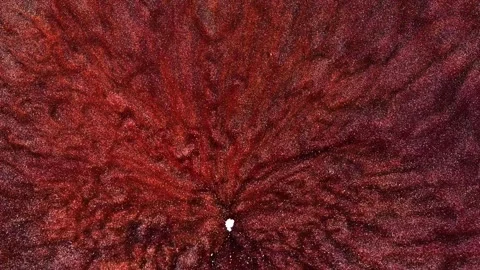 This art piece features abstract patterns made with alcohol ink Stock Footage 337892511