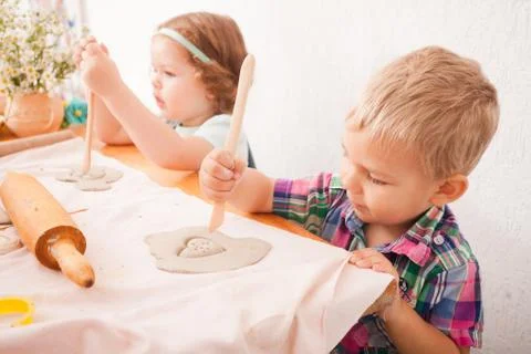 The art with plasticine Stock Photos
