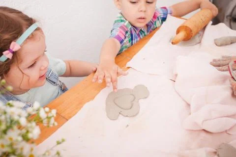 The art with plasticine Stock Photos