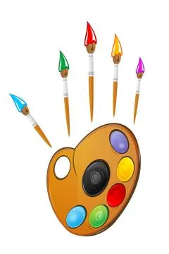 Art plate Illustrazione stock