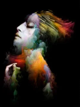Art Portrait. Stock-Illustration