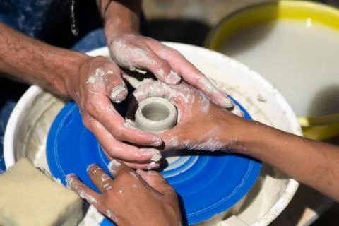 The art of pottery Stock Photos
