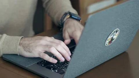 The Art of Programming: Human Hands at Work. Efficiency at Its Finest: A Stock Footage 235408182