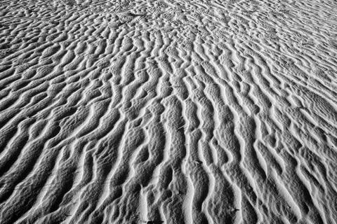 Art sand background, wavy pattern Stock Photos