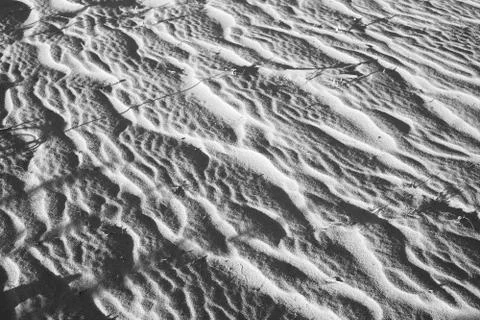 Art sand background, wavy pattern Stock Photos