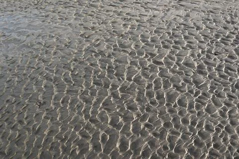 Art of the Sand in the Beach Stock Photos