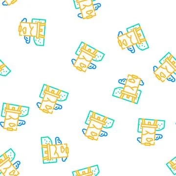 Art school vector seamless pattern イラスト素材