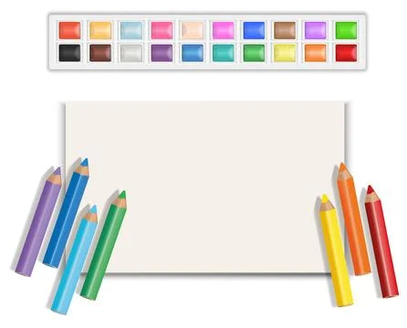 Art set Stock Illustration