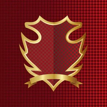 Art shield Illustrazione stock