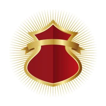 Art shield Illustrazione stock