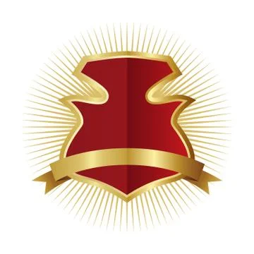 Art shield Ilustração Stock