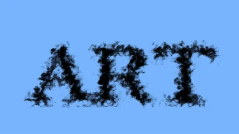 Art smoke text effect sky isolated background Stock Footage 138722714
