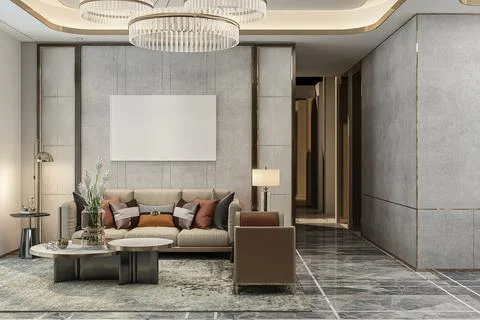 The Art of Sofa Selection Enhancing Your Living Room's Comfort and Style Stock-Illustration