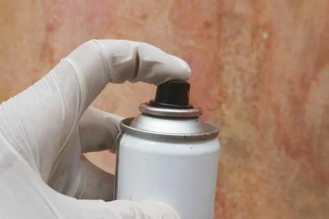 Art spray hand Stock Photos