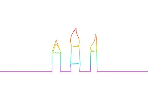 Art studio classes logo concept. Kids artist brush pencil pen drawing education Stock-Illustration