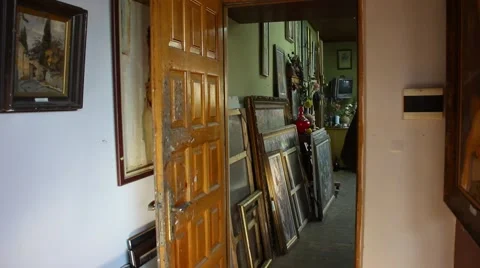 Art studio interior  Vídeo Stock 59952332