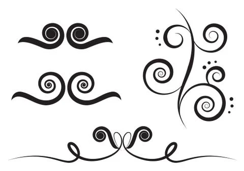 Art swirl Stock Illustration